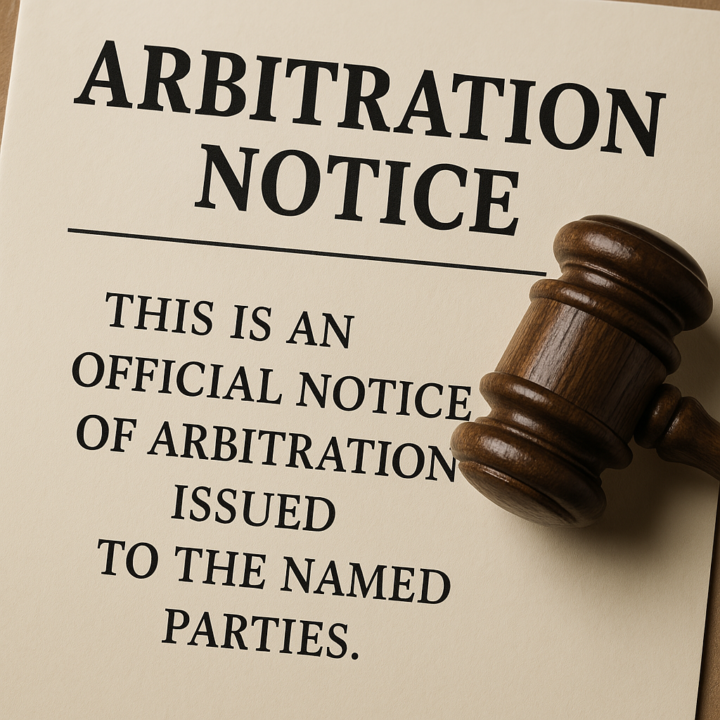 Arbitration Invocation Notices & Replies | Arbitration and Mediation ...